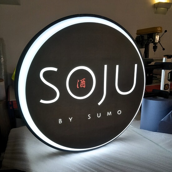An image of a Soju sign.